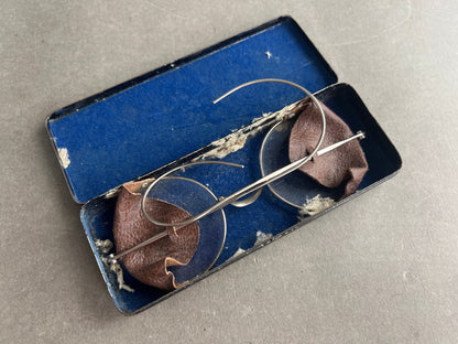 WW2 Tysk "Schiessbrille" etui og brille. Original.