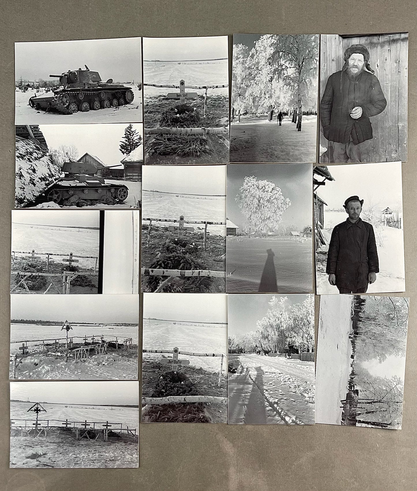 WW2 Tysk Lot af 37 fotos fra Østfronten (Se alle billeder). Gode motiver. Ny fremkaldte.