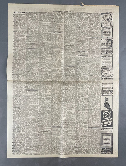 WW2 Tysk Avis/Blad. Original.