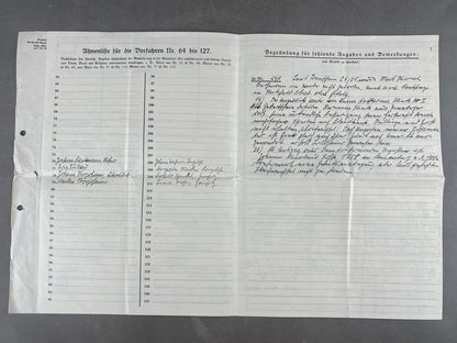 WW2 Tysk Waffen-SS "SS-Ahnentafel" (Stamtræ). Sjælden. Original.