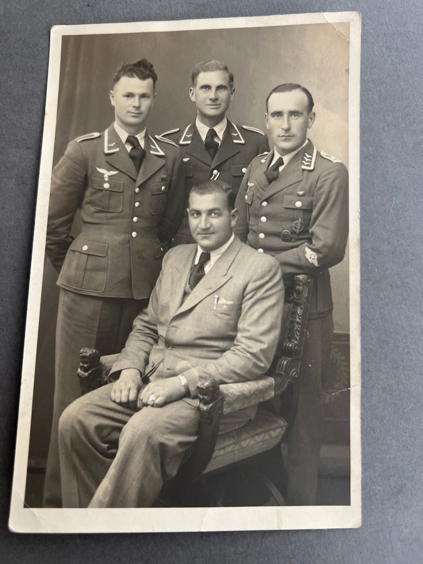 WW2 Tysk Luftwaffe Foto-Postkort. Original.
