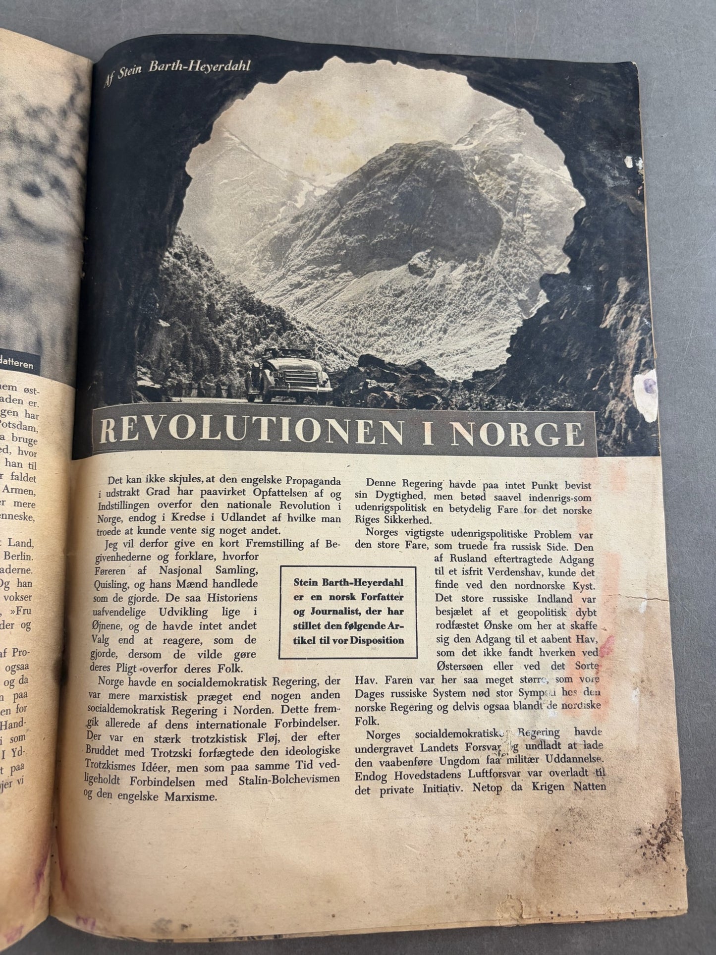 WW2 Dansk Nazistisk "Den Tyske Ugerevy" Blad. Original.
