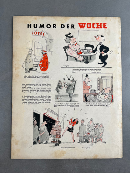 WW2 Tysk "Die Woche" Blad. Original.
