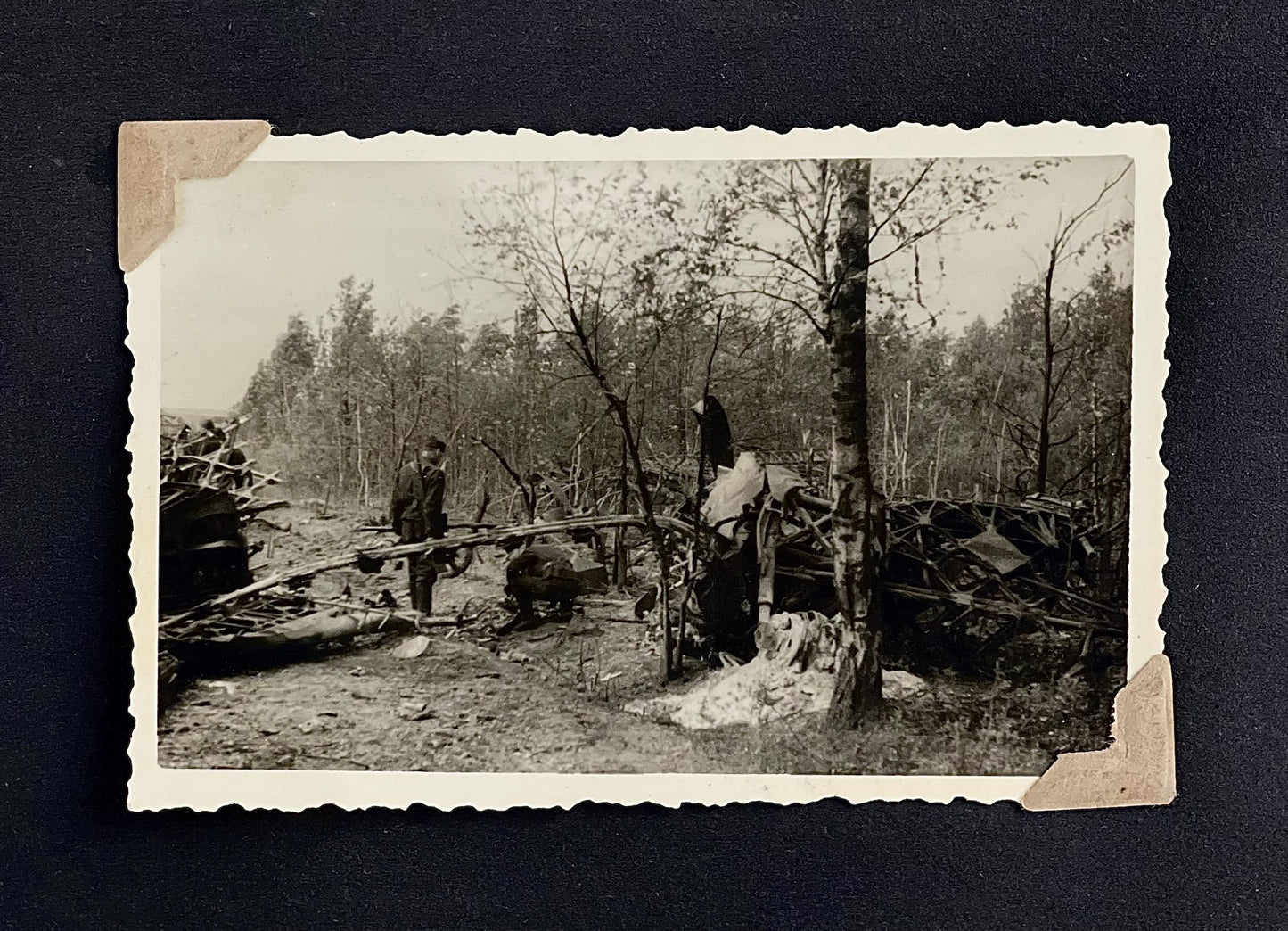 WW2 Tysk Wehrmacht Fotoalbum 1940'erne. MANGE(!) gode billeder fra felttoget i Frankrig. Original.