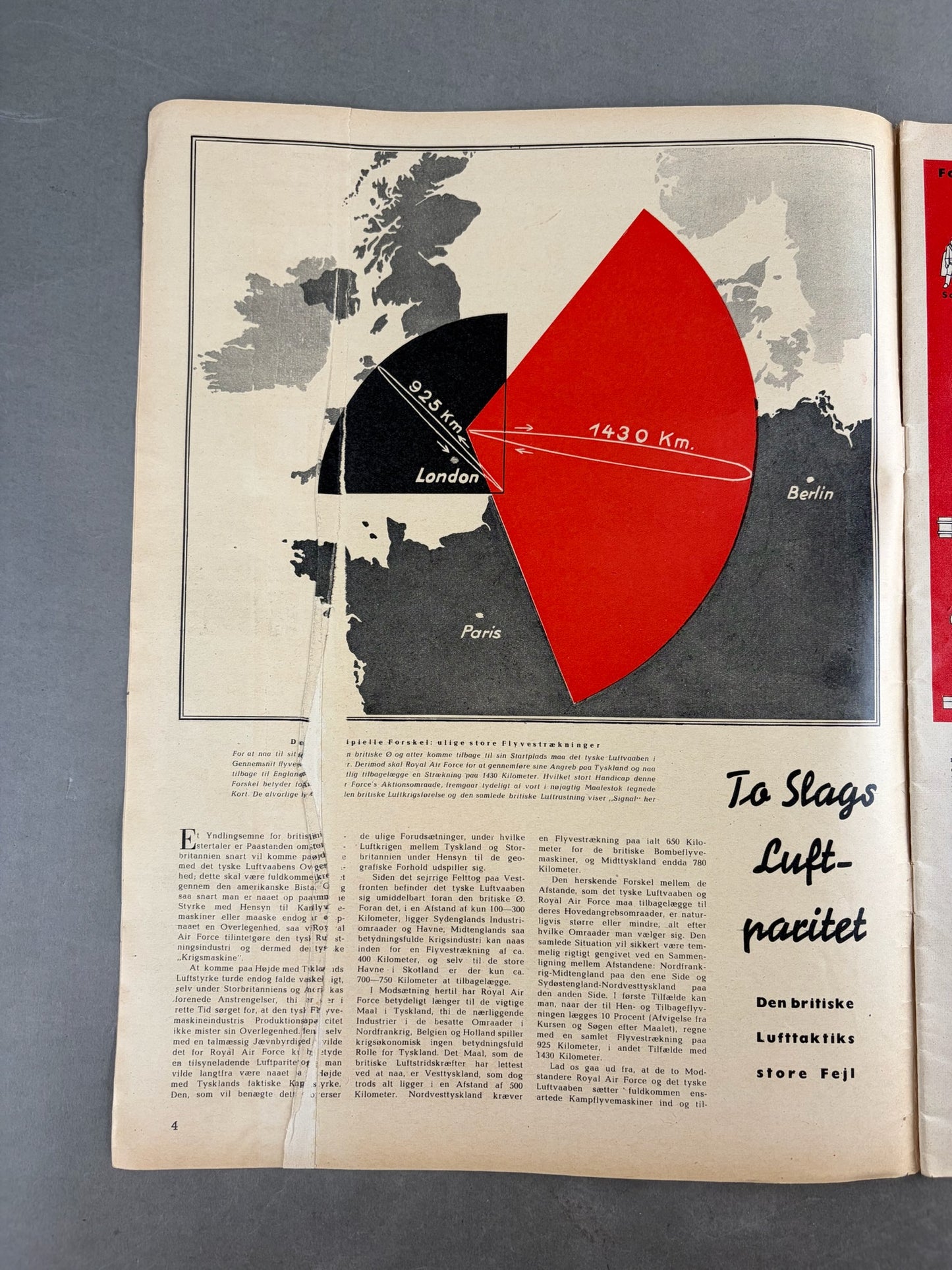 WW2 Tysk Signal Blad. Original.