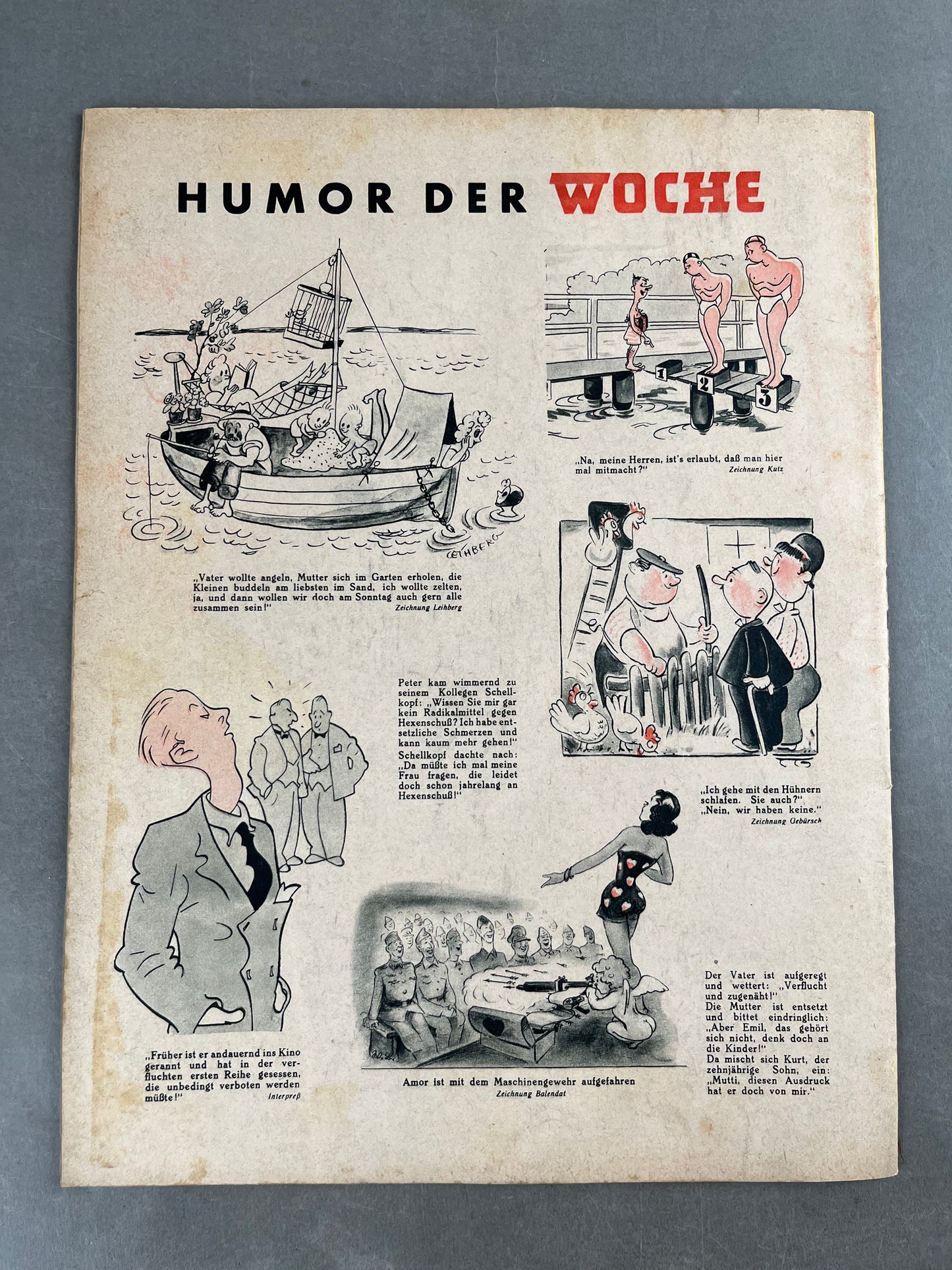 WW2 Tysk "Die Woche" Blad. Gebirgsjäger forside. Original.
