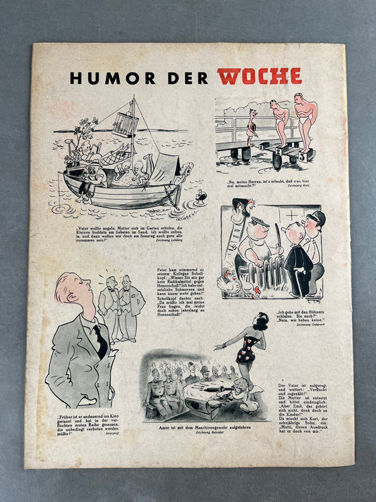 WW2 Tysk "Die Woche" Blad. Gebirgsjäger forside. Original.