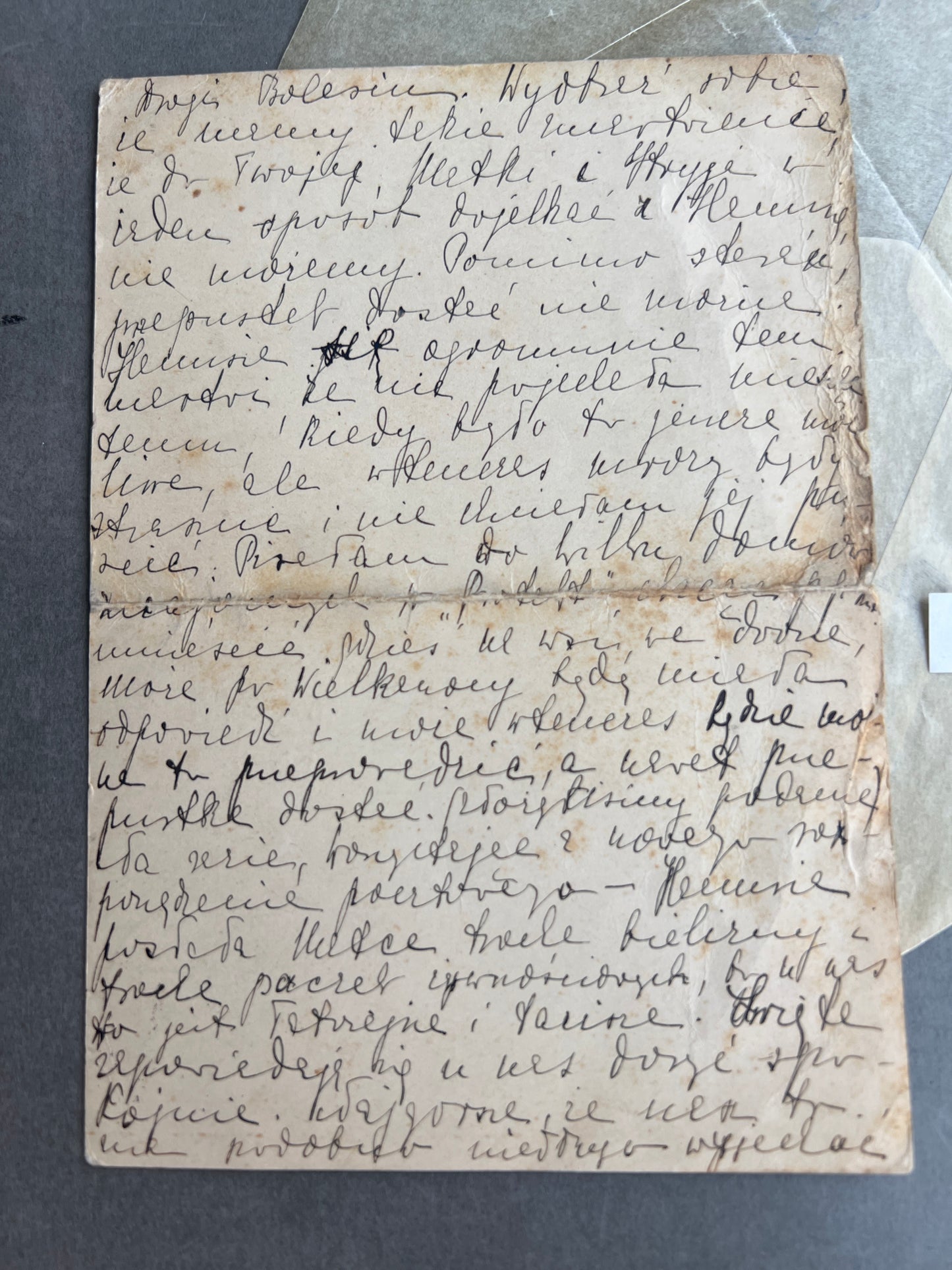 WW2 Tysk/Polsk Postkort. Sendt til polsk soldat i Oflag III (Krigsfange). Original.