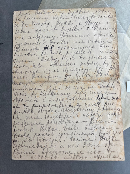 WW2 Tysk/Polsk Postkort. Sendt til polsk soldat i Oflag III (Krigsfange). Original.