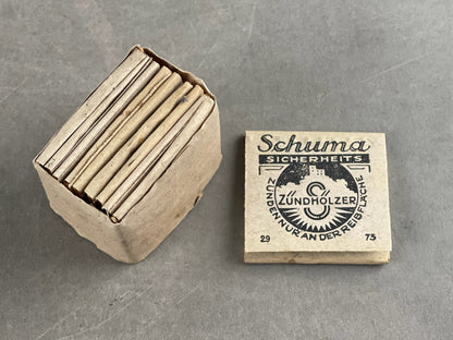 WW2 Tysk Heer Udleveret "Schuma" Tændstikker. Original.
