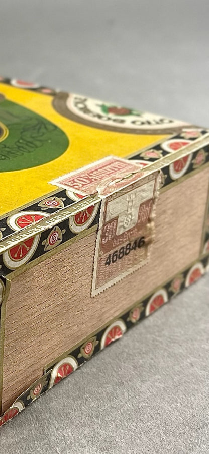 WW2 Tysk Cigaræske. Banderole med ørn og hagekors. Original.