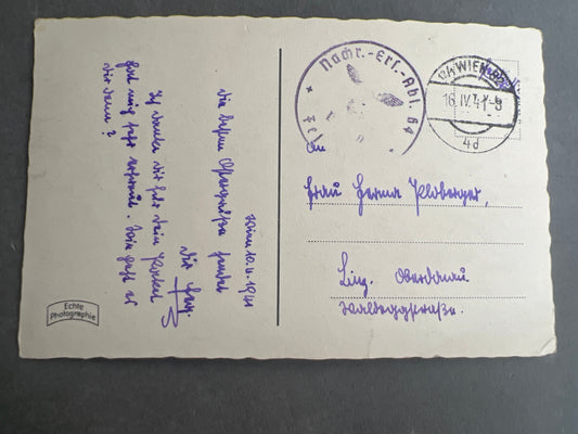 ww2 Tysk Feldpost fra en Nachrichten Soldat. Original.