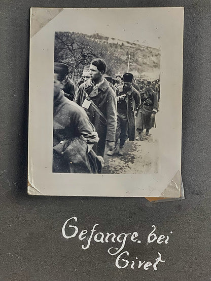 WW2 Tysk Wehrmacht Fotoalbum 1940'erne. MANGE(!) gode billeder fra felttoget i Frankrig. Original.