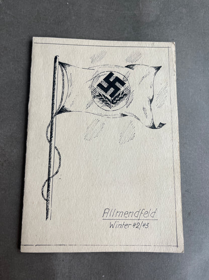 WW2 Tysk RAD Lykønskningskort. Original