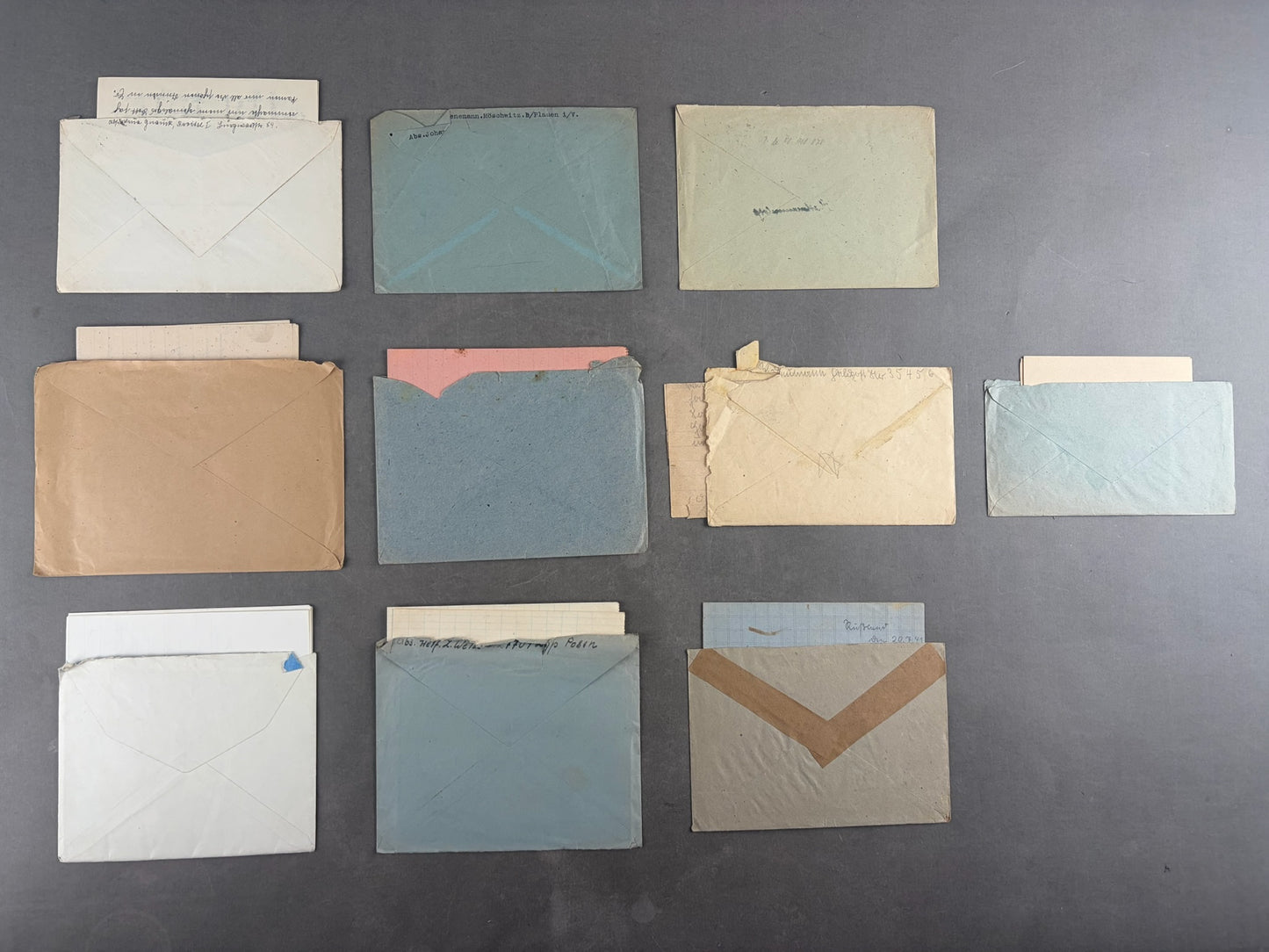 WW2 Tysk Feldpost Lot. 10 Stk. Original.