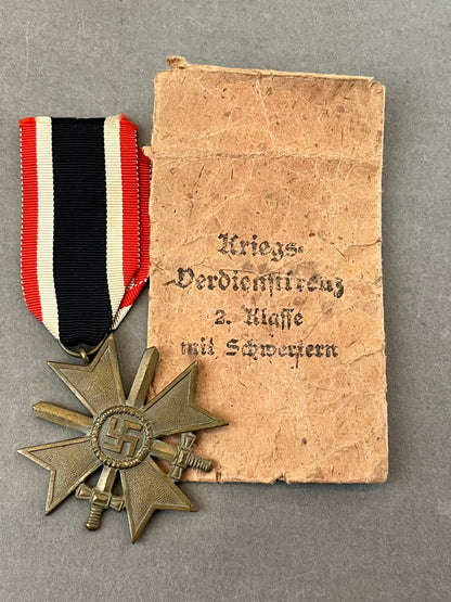 WW2 Tysk KvK m. Sværd i Pose. Original.