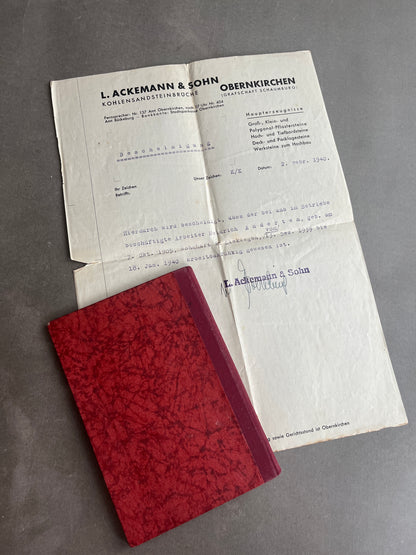 WW2 Tysk DAF Medlemsbog. Original