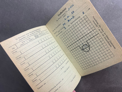 Vesttysk "Polizei Schiessbuch". Original.