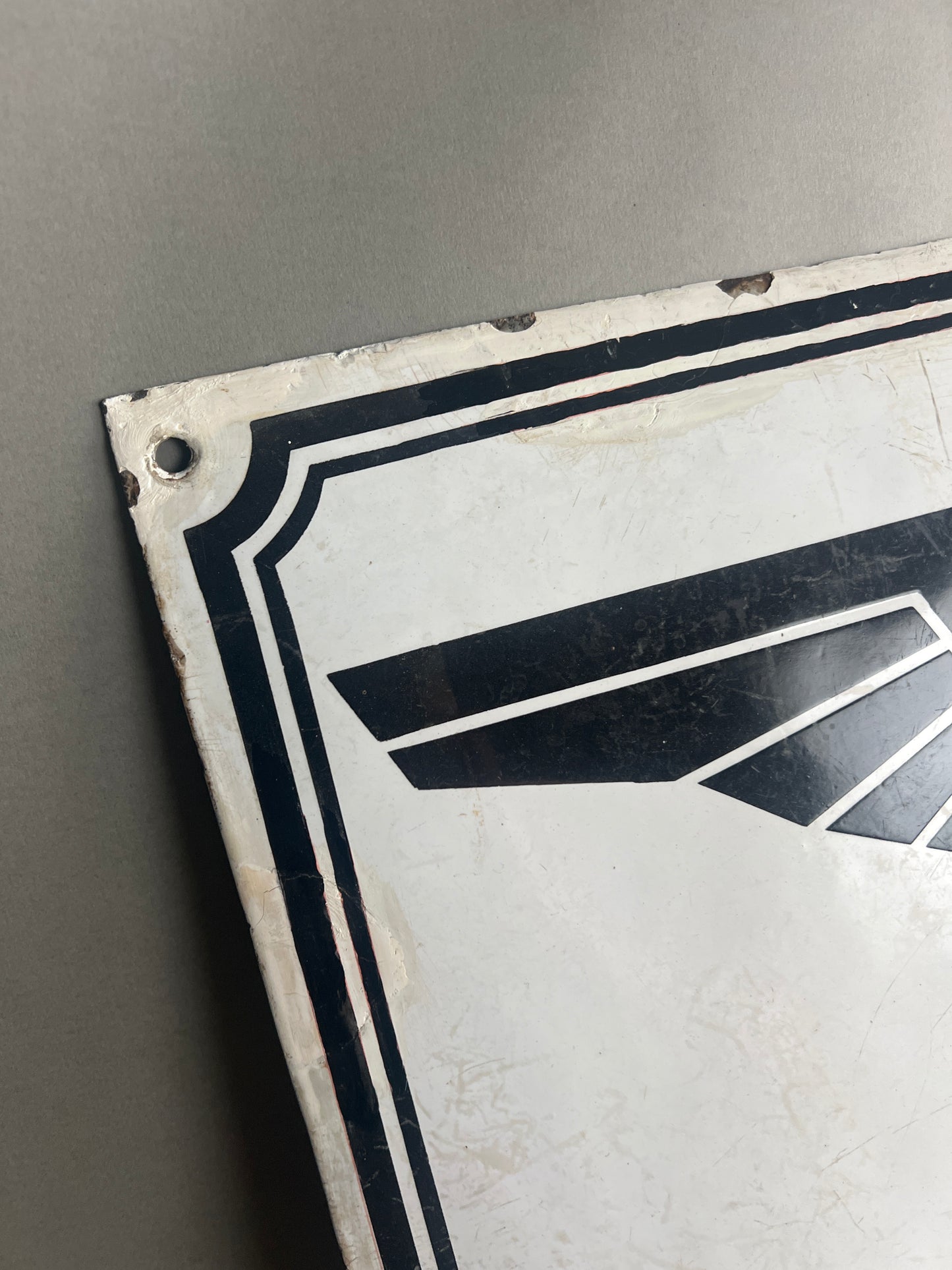 WW2 Tysk Stort NSDAP Emalje Skilt. Stemplet med fremstiller og 1934. Sjælden! Original.