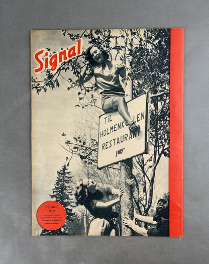 WW2 Tysk Signal Blad. Original.