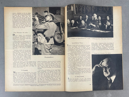 WW2 Dansk Nazistisk "Den Tyske Ugerevy" Blad. Udgivelsen med Schalburg. Original.