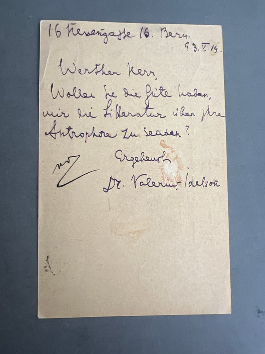 WW1 Tysk Postkort. Original.