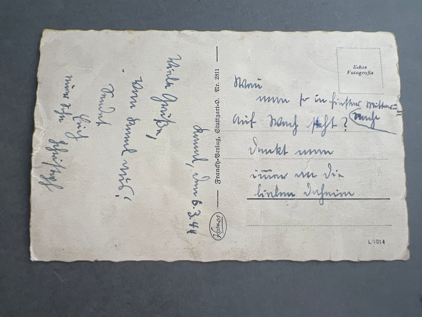 WW2 Tysk Postkort. Wehrmacht motiv. Original.