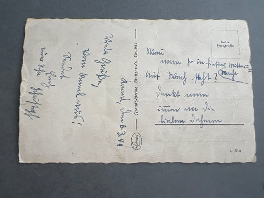 WW2 Tysk Postkort. Wehrmacht motiv. Original.