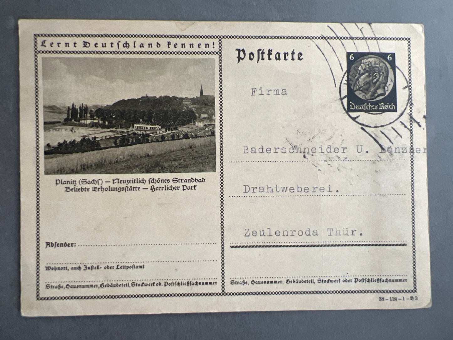 WW2 Tysk Postkort. Med HH-hilsen. Original.