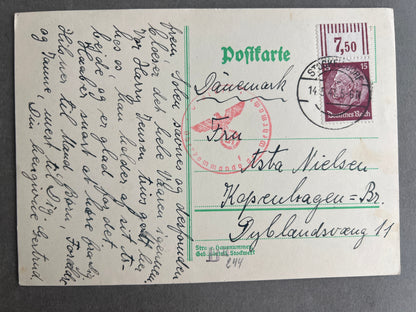 WW2 Tysk Postkort. Original.