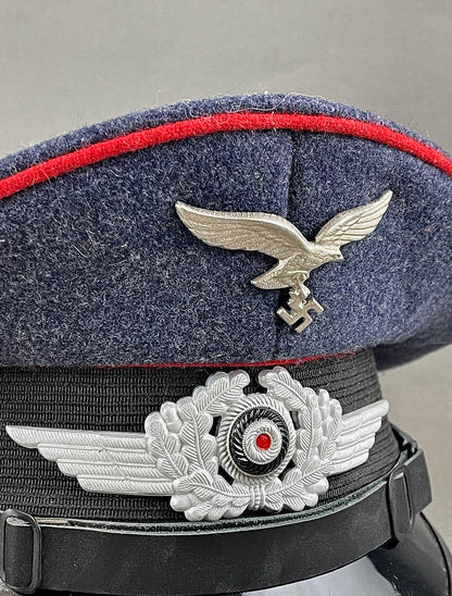 WW2 Tysk Luftwaffe Kasket. Efterkrigs.