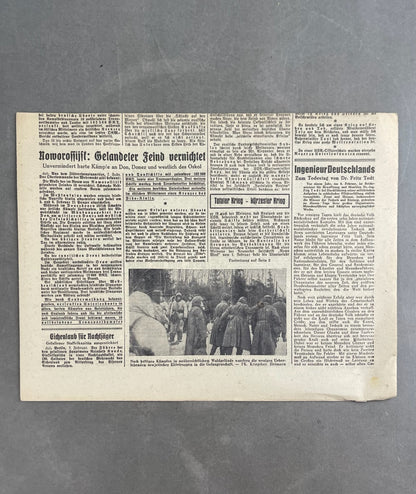 WW2 Tysk NSDAP Avis. Original.