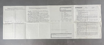 WW2 Tysk Waffen-SS "SS-Ahnentafel" (Stamtræ). Sjælden. Original.