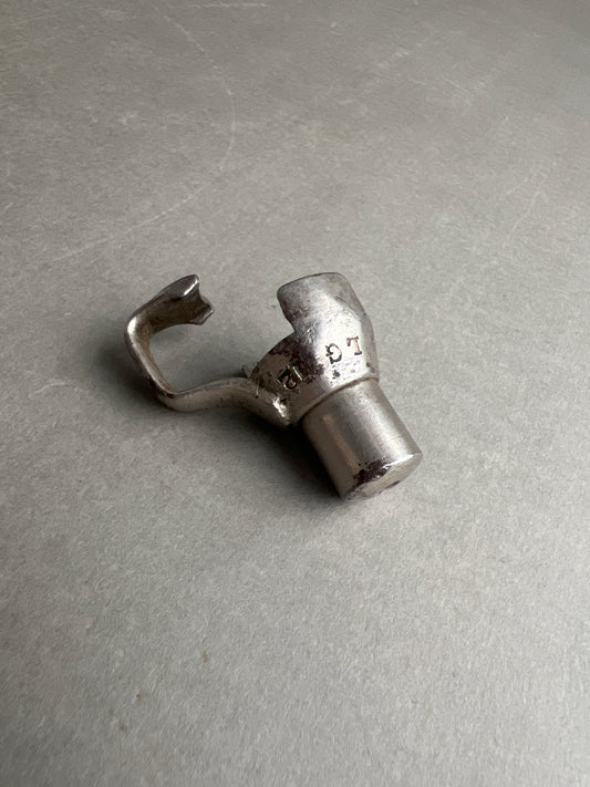 WW1/WW2 Dansk Gevær M1889 løsskydningshætte. Stemplet "LG" for Livgarden. Sjælden. Original.