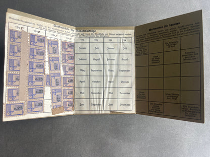 WW2 Tysk "Reichskolonialbund" Medlemsbog. Original.