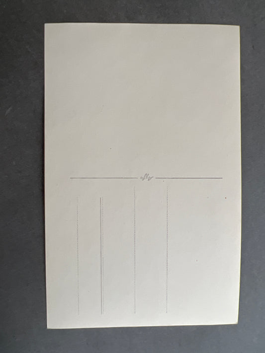 WW2 Tysk Engelsk Postkort med billede af angreb/sabotage. Original.