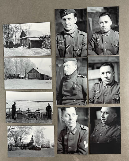 WW2 Tysk Lot af 37 fotos fra Østfronten (Se alle billeder). Gode motiver. Ny fremkaldte.