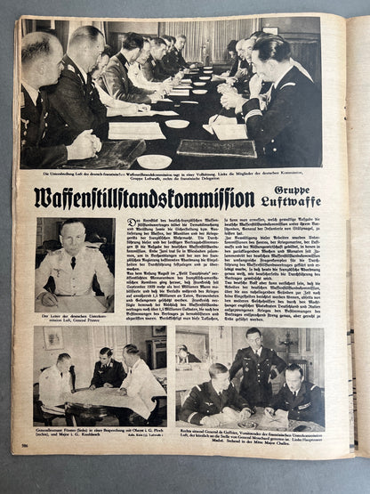 WW2 Tysk Luftwaffe "Der Adler" Blad. Original.