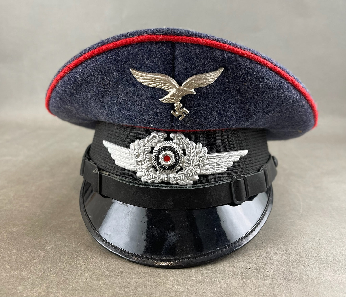 WW2 Tysk Luftwaffe Kasket. Efterkrigs.