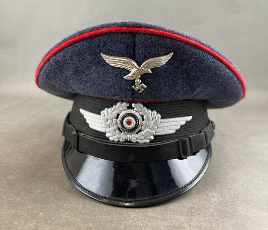 WW2 Tysk Luftwaffe Kasket. Efterkrigs.