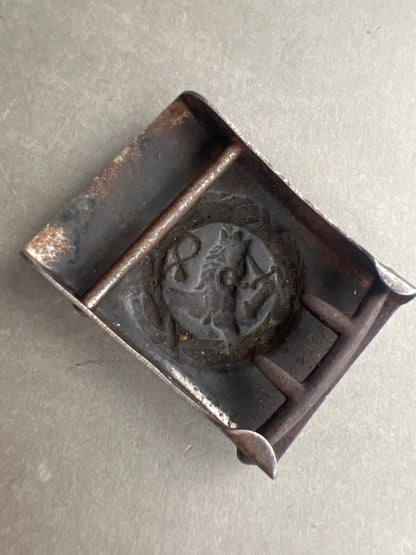 WW2 Finsk Bæltespænde. Også brugt af de danske Finlandsfrivillige. Original.