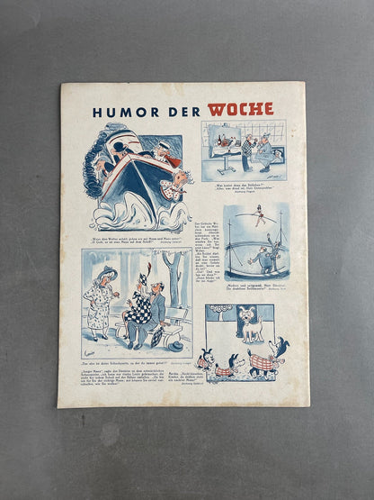 WW2 Tysk "Die Woche" Blad. Original.