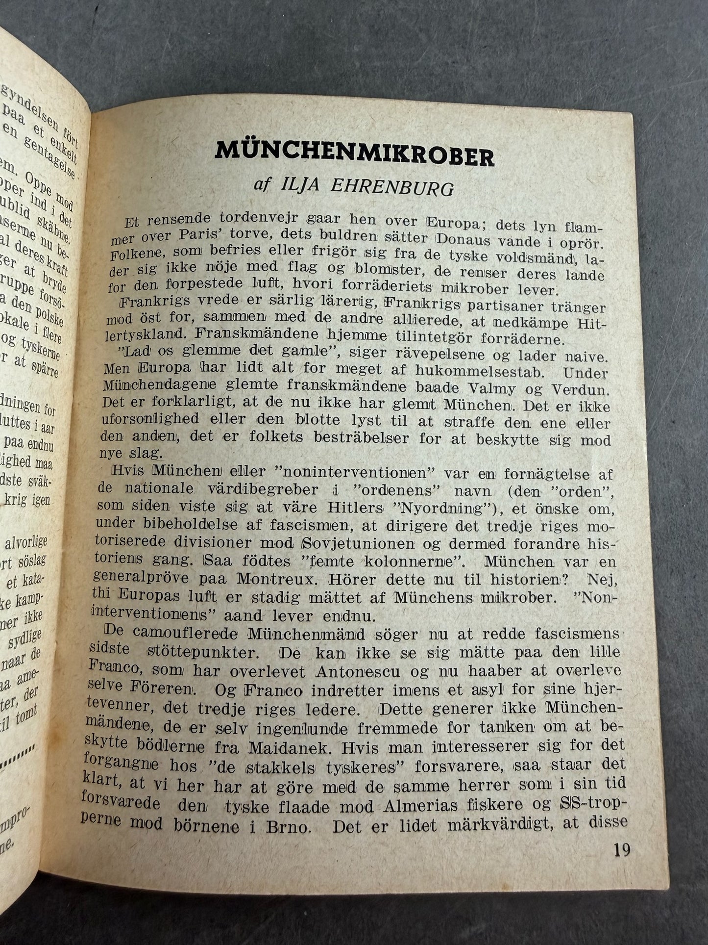 WW2 Dansk " I DAG" hæfte fra 1944. Original.