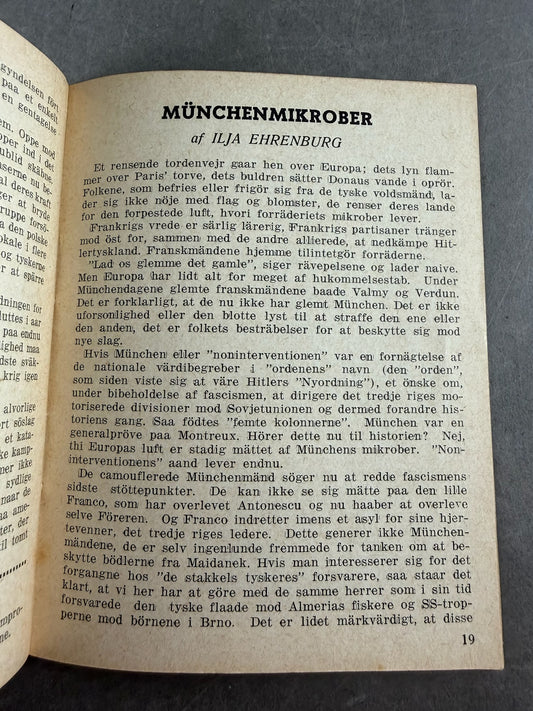 WW2 Dansk " I DAG" hæfte fra 1944. Original.