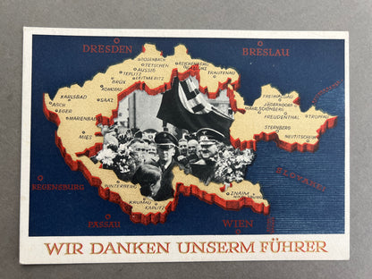 WW2 Tysk NSDAP Postkort. Original.