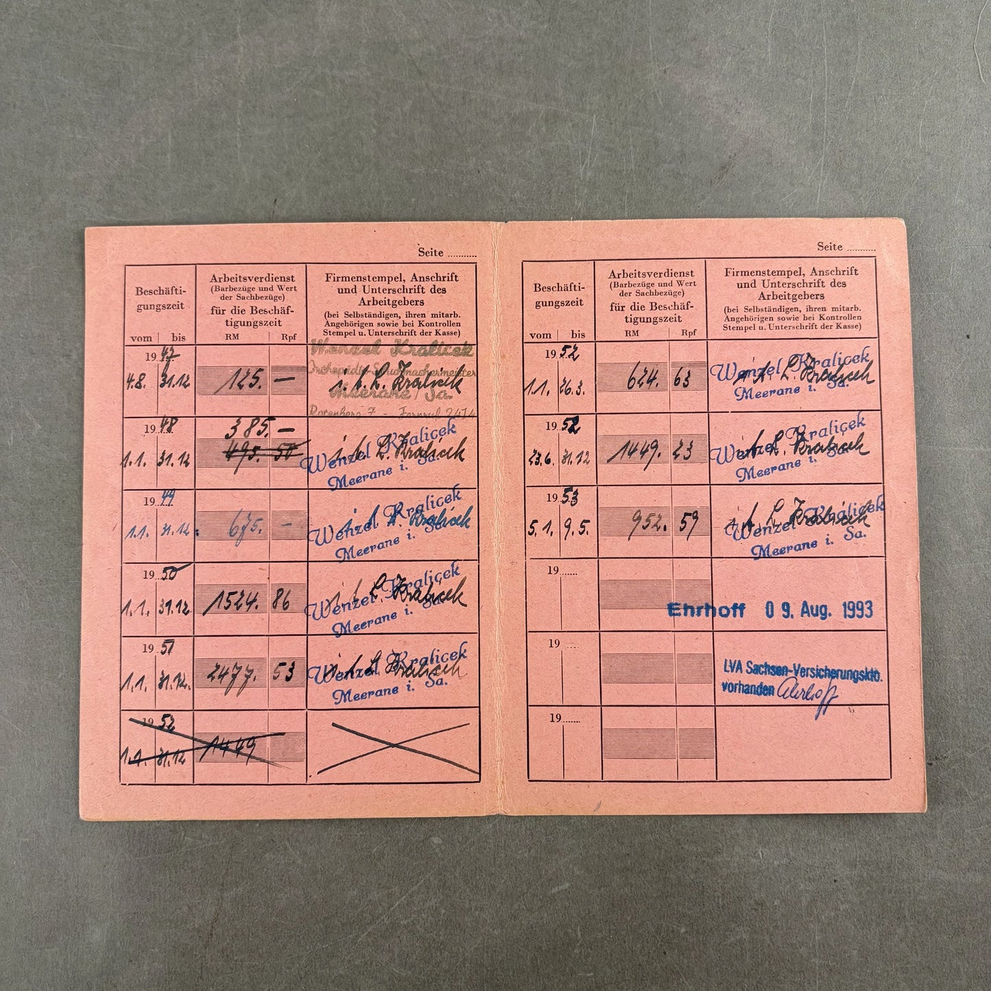 Østtysk DDR Lot af "Medlemsbøger". Original.