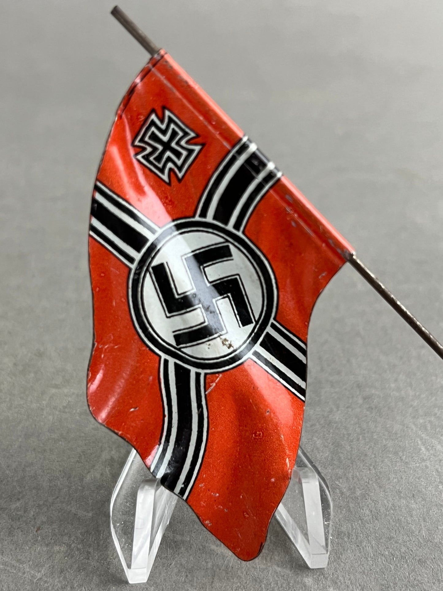 WW2 Tysk Kriegsmarine Lineol Flag. Original.