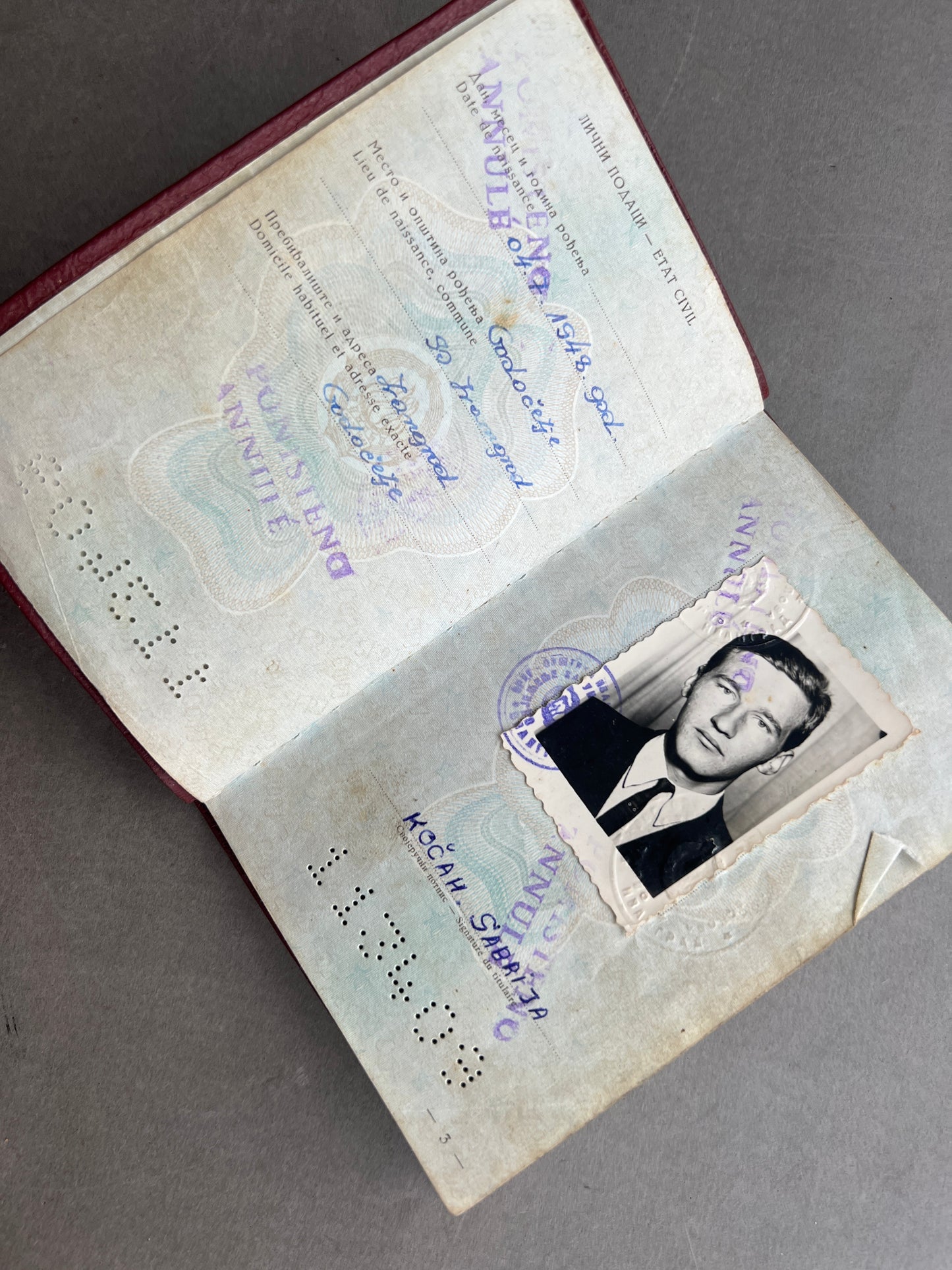 Østtysk DDR Jugoslavisk Pas. Original.