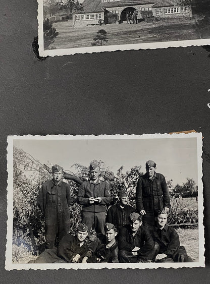 WW2 Tysk Wehrmacht Fotoalbum 1940'erne. MANGE(!) gode billeder fra felttoget i Frankrig. Original.