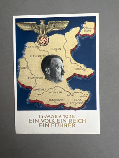 WW2 Tysk Postkort. Godt stemplet. Original.